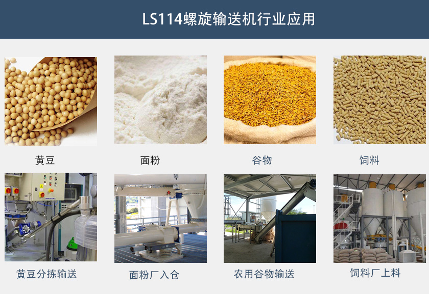 LS114螺旋輸送機行業應用